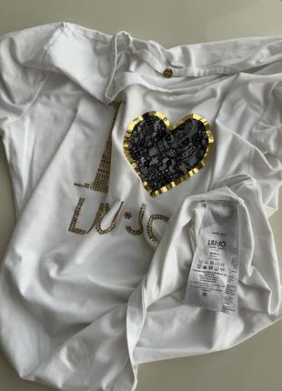 Liu jo італійська футболка з написом бренду pinko twin set4 фото