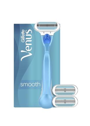 Змінні картриджі gillette venus smooth 3леза! пачка 4штуки!9 фото