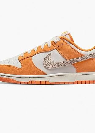 Кроссовки nike dunk low orange оригинал4 фото