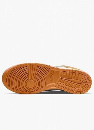 Кроссовки nike dunk low orange оригинал5 фото