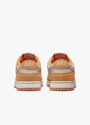 Кросівки nike dunk low orange оригінал3 фото