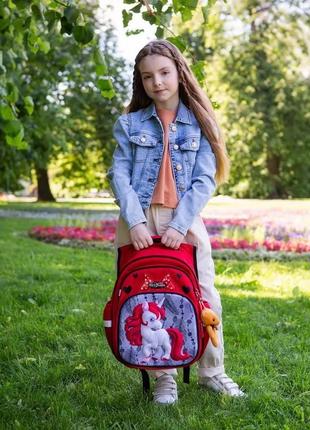 Яркие школьные рюкзаки, для девочки, много видов8 фото