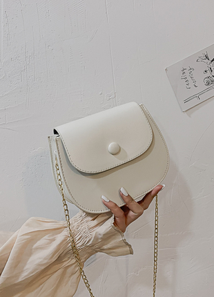 Модная сумочка, цвет белый2 фото