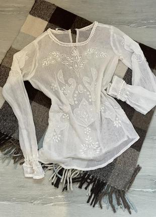 Блуза-сетка в стиле прованс