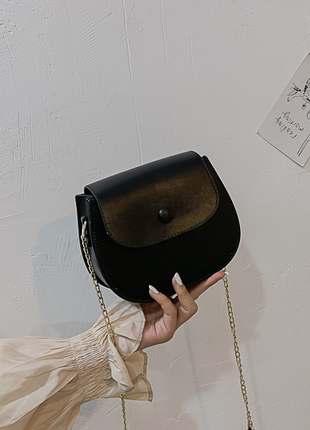 Модная сумочка, цвет черный4 фото