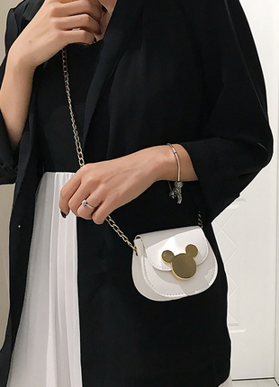 Женская сумочка "микки", цвет белый3 фото
