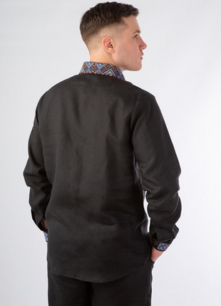 Высокого качества вышиванка мужская рубашка вов028 украина  xl 2xl 3xl3 фото