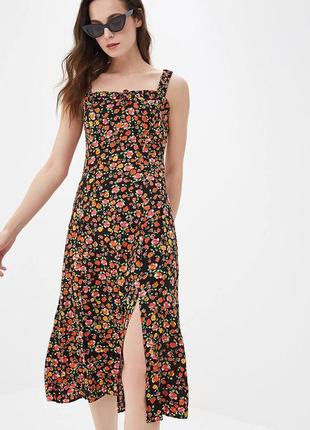 Платье сарафан в цветочный принт zara