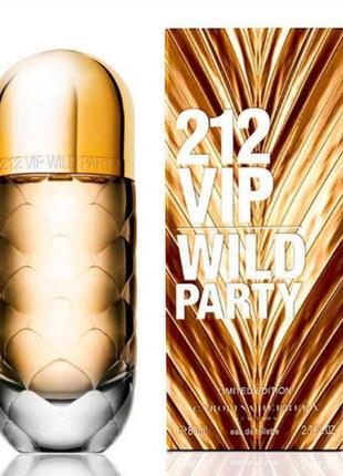 Парфюмированная вода carolina herrera 212 vip wild party каролина эррера 212 вип вилд пати 80 мл2 фото