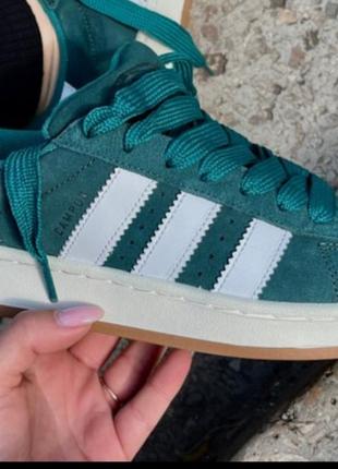 Adidas campus dark green white ❤️ 36рр-45рр❤️кроссовки адедас кампус весна - осень, кроссовки адедас демисезонные