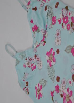 Топ сіточка сітка майка білизняний стиль mesh квіткова квіти блакитна пастельна напівпрозора футболка блуза h&m2 фото