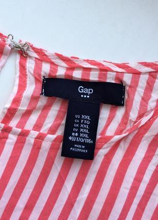 Стильная блуза в полоску gap красная xl-xxl майка2 фото