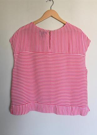 Стильная блуза в полоску gap красная xl-xxl майка4 фото