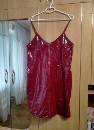 Сукня плаття сарафан виниловый латексний латексное