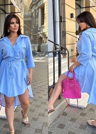 Сукня.
тканина : льон
колір : чорний, блакитний, пудра, карамель. 
розмір: 42-44;46-48;50-52;54-56