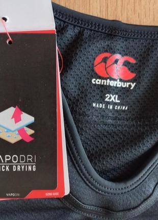 Canterbury ігрова дихаюча regby sport регбі футболка для занять спортом, тренувань 2xl розмір  нова4 фото
