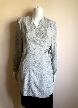 Шикарна вінтажна блуза на запах pierre cardin