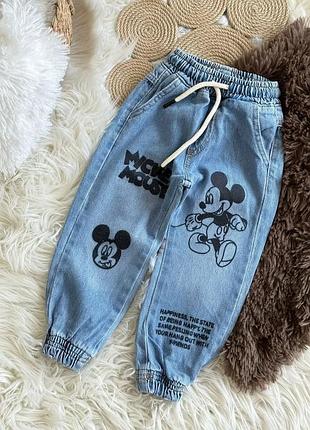 Джинси zara mickey mouse