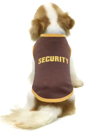 Майка коричнева security для котів сфінксів і собак різних порід m1740