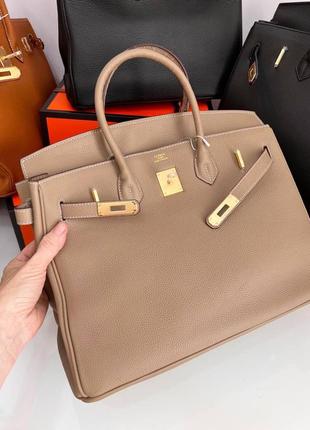 Сумка hermes birkin свет коричневый