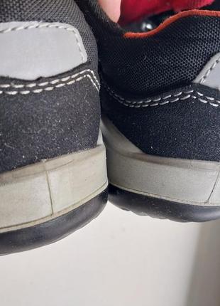 Летние кожаные замшевые трекинговые кроссовки на липучках elten размер 376 фото