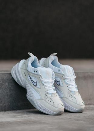 Женские кроссовки nike m2k tekno white beige 36-37-38-39-40