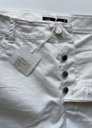 Джинсові шорти білі 4