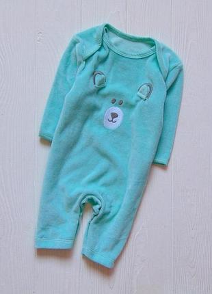 9th avenue. розмір 0-1 місяць. новий велюровий чоловічок для новонародженого