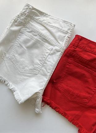 Джинсові шорти білі 6