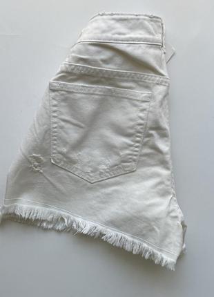 Джинсові шорти білі 5