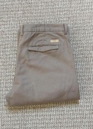 Hugo boss crigan regular fit штани чиноси бавовна та льон оригінал (w34 l32)4 фото