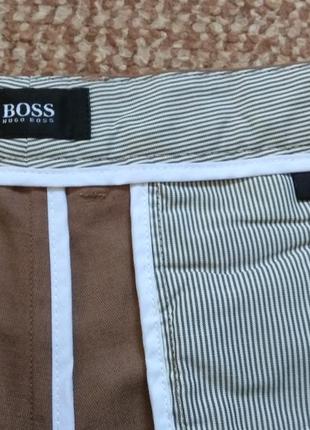 Hugo boss crigan regular fit штани чиноси бавовна та льон оригінал (w34 l32)6 фото