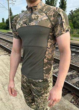 Тактична сорочка (убакс) піксель вологовідвідний coolpas з коротким рукавом