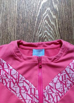 Розовая женская кофта свитшот худи lanvin размер xs2 фото