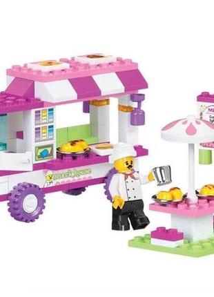 Конструктор sluban м38-в0155 кафе на колесах, 102 детали