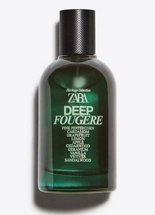 Мужской   аромат zara  deep fougère 100 ml / 3.38 oz