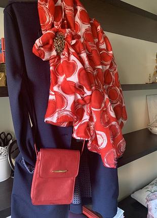 Палантин шал легкий натуральный