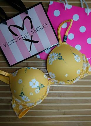 Бюст двойной пуш ап плюс victorias secret pink wear everywhere super push-up