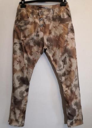 Брюки джинсы с принтом италия