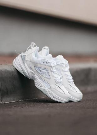 Женские кроссовки nike m2k tekno white grey 36-37-38-39-40-41