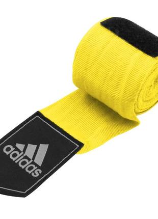 Боксерські бінти adidas бавовна жовті для рук боксу кікбоксингу мма єдиноборств кольорові3 фото