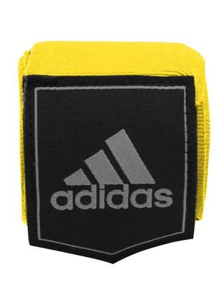 Боксерські бінти adidas бавовна жовті для рук боксу кікбоксингу мма єдиноборств кольорові4 фото