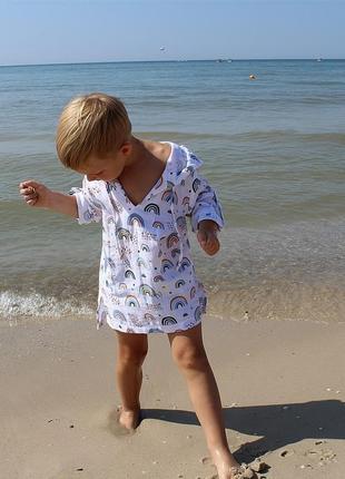 Муслиновая пляжная рубашка