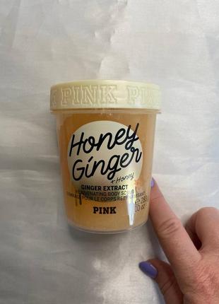 Медово-імбирний скраб для тіла від victoria's secret pink honey ginger scrub2 фото