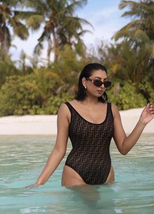 Купальник в стиле fendi