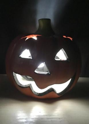 Підсвічник halloween 🎃 гарбуз, кераміка2 фото