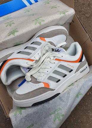 Кроссовки adidas drop step •white beige coral•7 фото