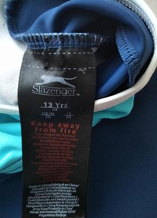 Спортивный слитный купальник шортами slazenger трико на 13 лет на рост 158