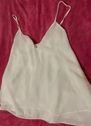 Біла блуза майка