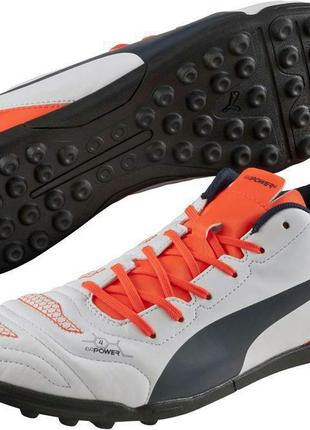 Бутсы сороконожки футбол. puma evopower 4.2 tt